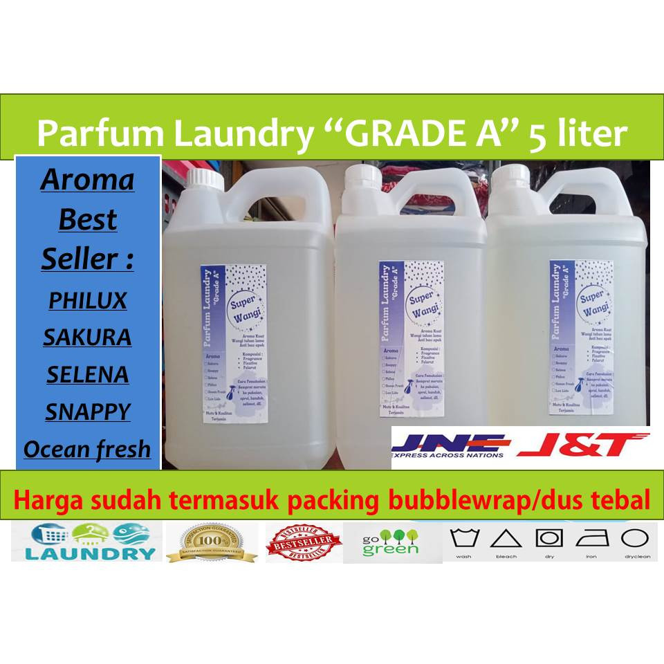 

PARFUM LAUNDRY GRADE A 5 LITER SNAPPY SAKURA PHILUX OCEANFRESH AKASIA SELENA LILY SNAPY