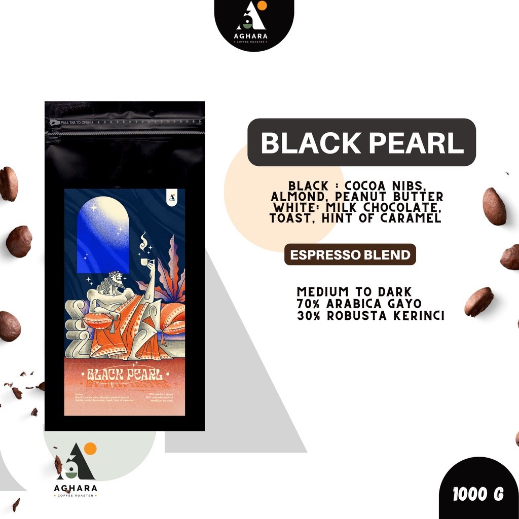 

Kopi Black Pearl 1000 Gram - Aghara Coffee Roaster