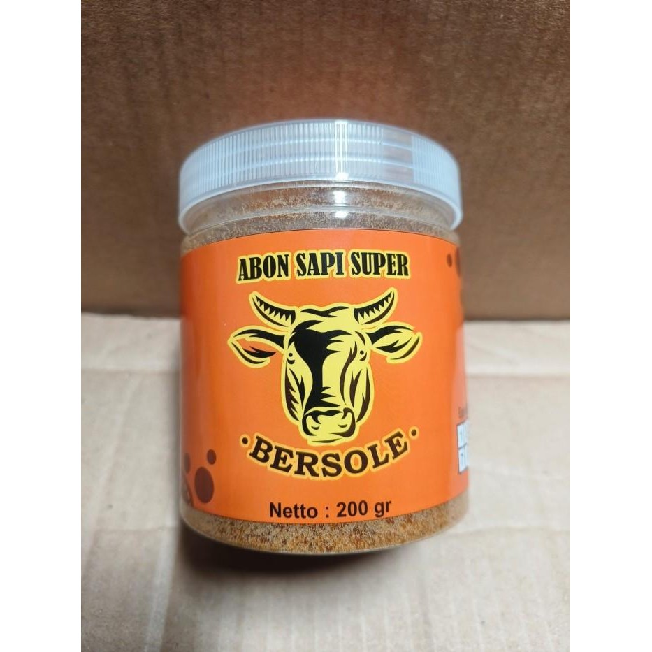 

Abon sapi super enak rasa original 200gr BERSOLE