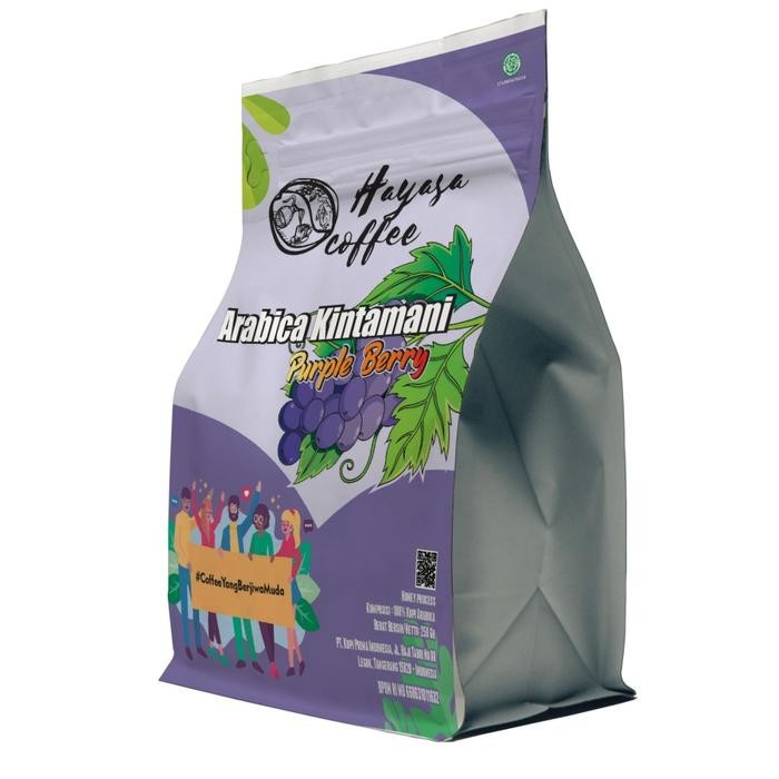 

PROMO 250Gr - Kopi Hayasa Arabica Bali Kintamani Natural - Berry Hints Premium - Beans/Biji