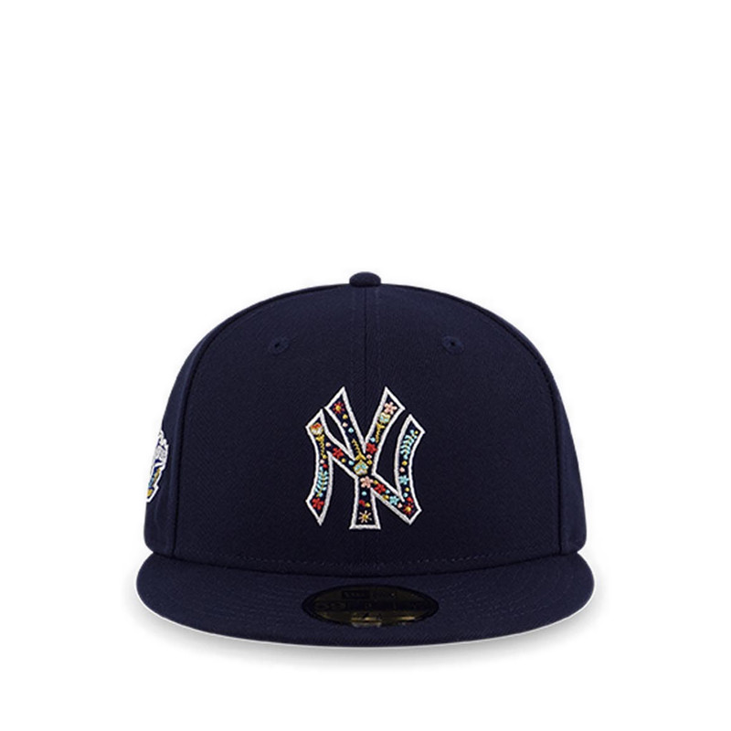 New Era 5950 Pack Floral Infilled New York Yankees Men's Cap - Navy