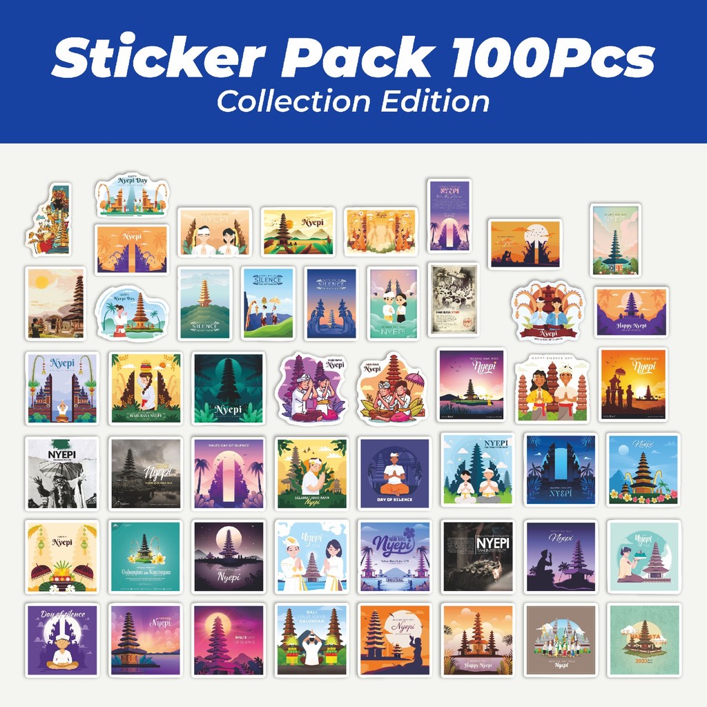 

Hot Stiker Tema Nyepi V1 Lucu Anti Air Stikers Berperekat Waterproof Sticker Decal Buat Motor Helm Buku Journal Koper Casing HP Laptop Botol Minum