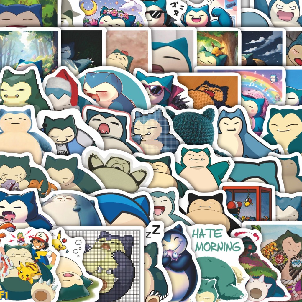 

Stiker Cutting Pack Stiker Kartun Snorlax V3 Isi 100Pcs Series Aesthetic Lucu Keren Untuk Koper Bahan Vynil