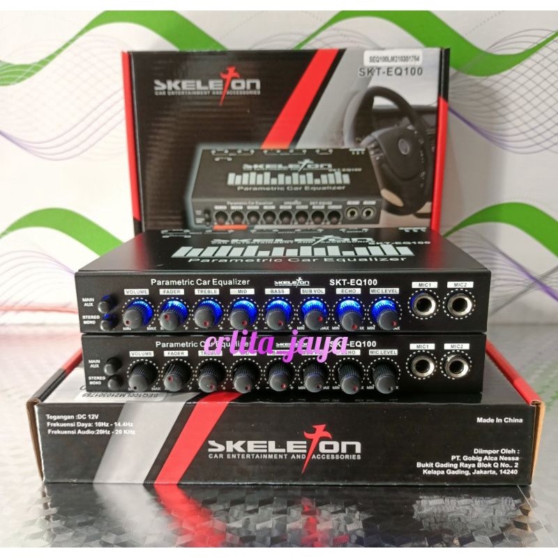 Parametrik equalizer SKELETON SKT EQ-100 digital karaoke
