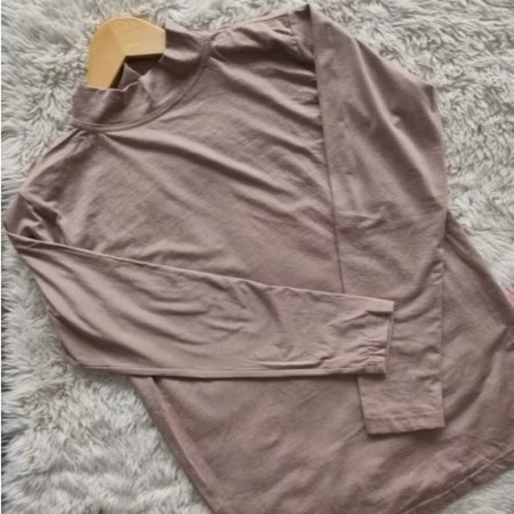 Manset baju lengan panjang kaos rayon Uniqlo