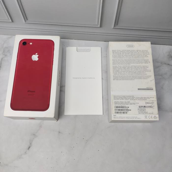 Kotak Box Iphone 7 Red 128GB Original IBOX