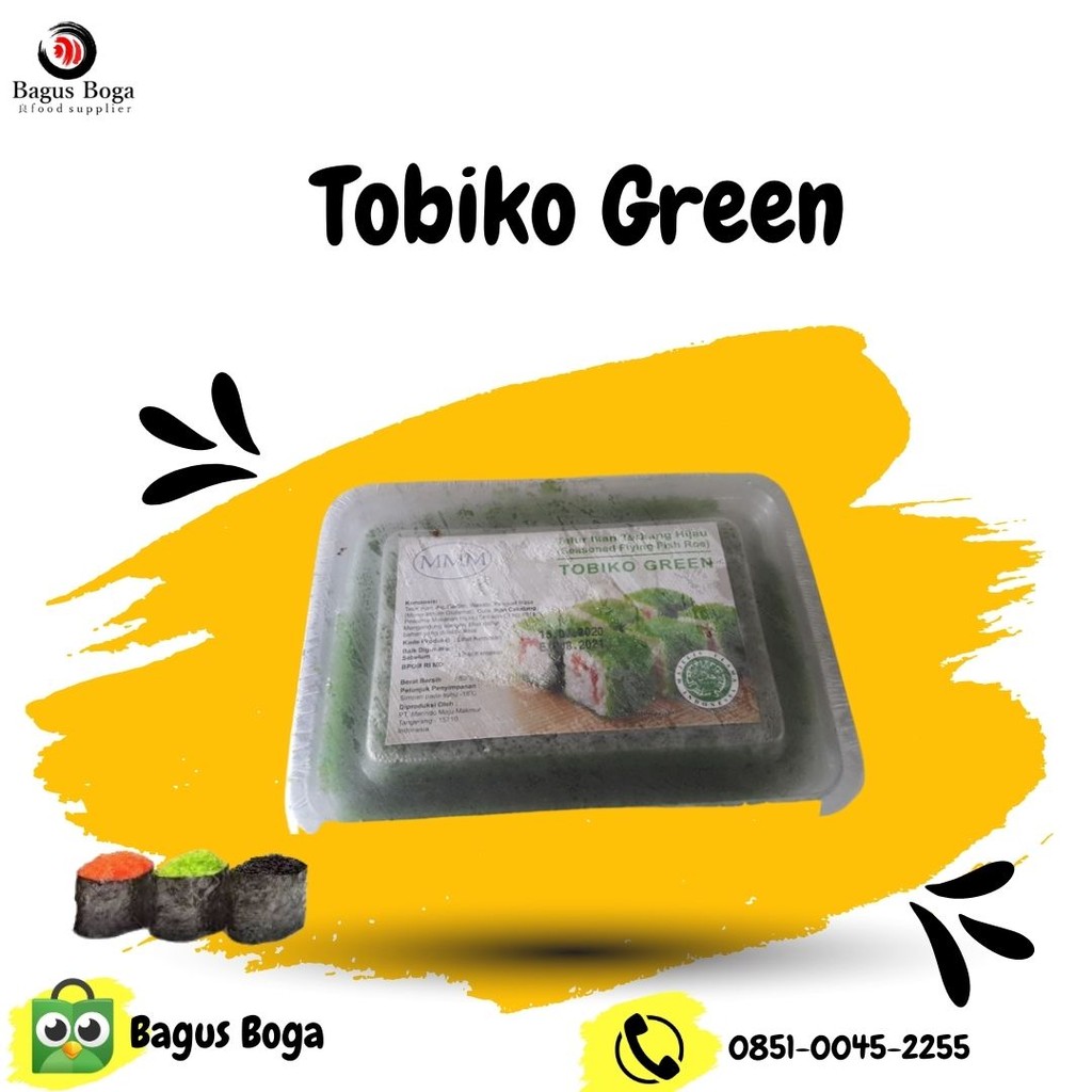 

Tobiko Green Hijau MMM 500 Gram