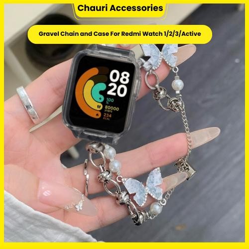 Gravel Chain Strap Case for Redmi Watch 1 Redmi Watch 2 Redmi Watch 3 Redmi Watch 3 Active