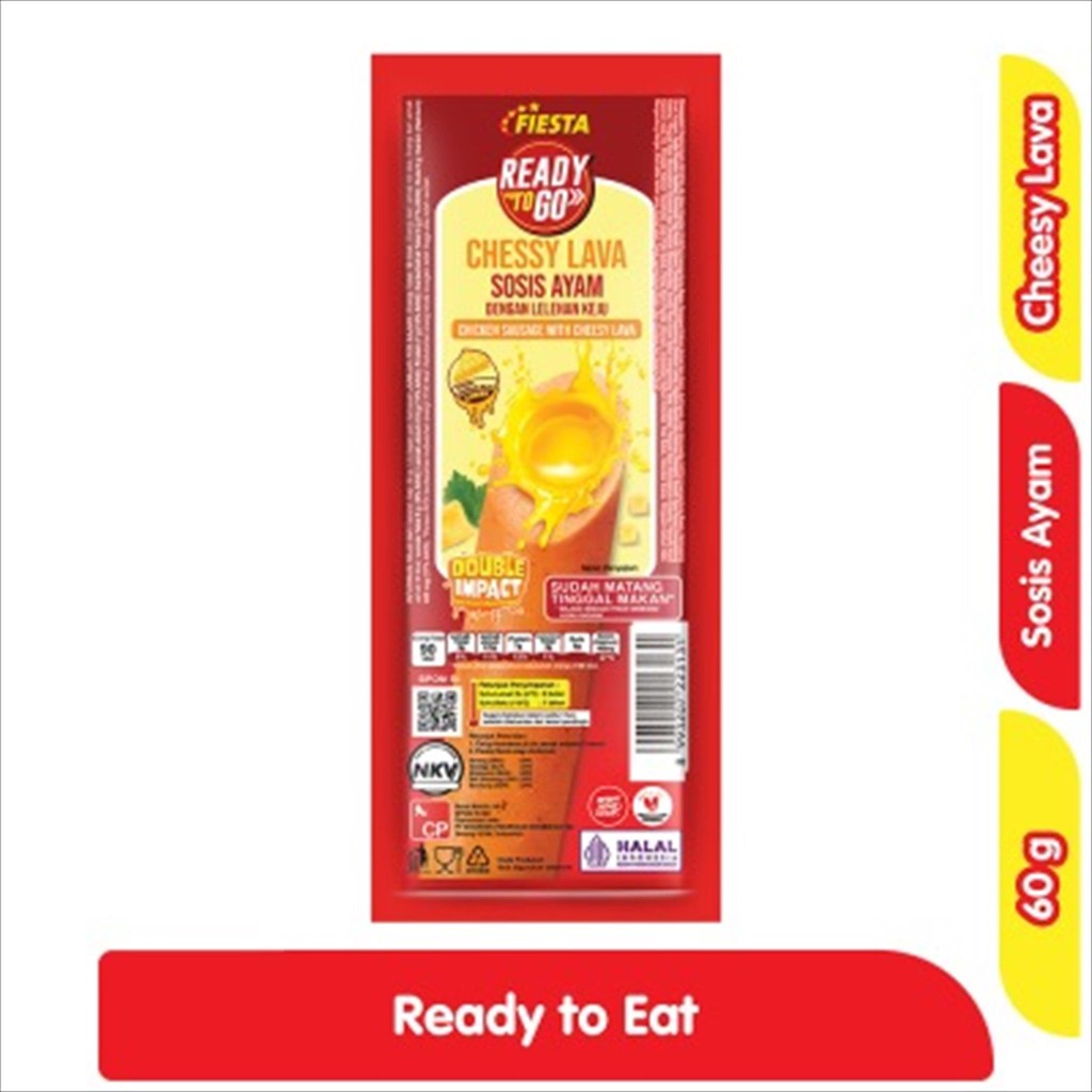 

SOSIS SINGLE CHEESE LAVA READY TO GO 60 GR - FIESTA