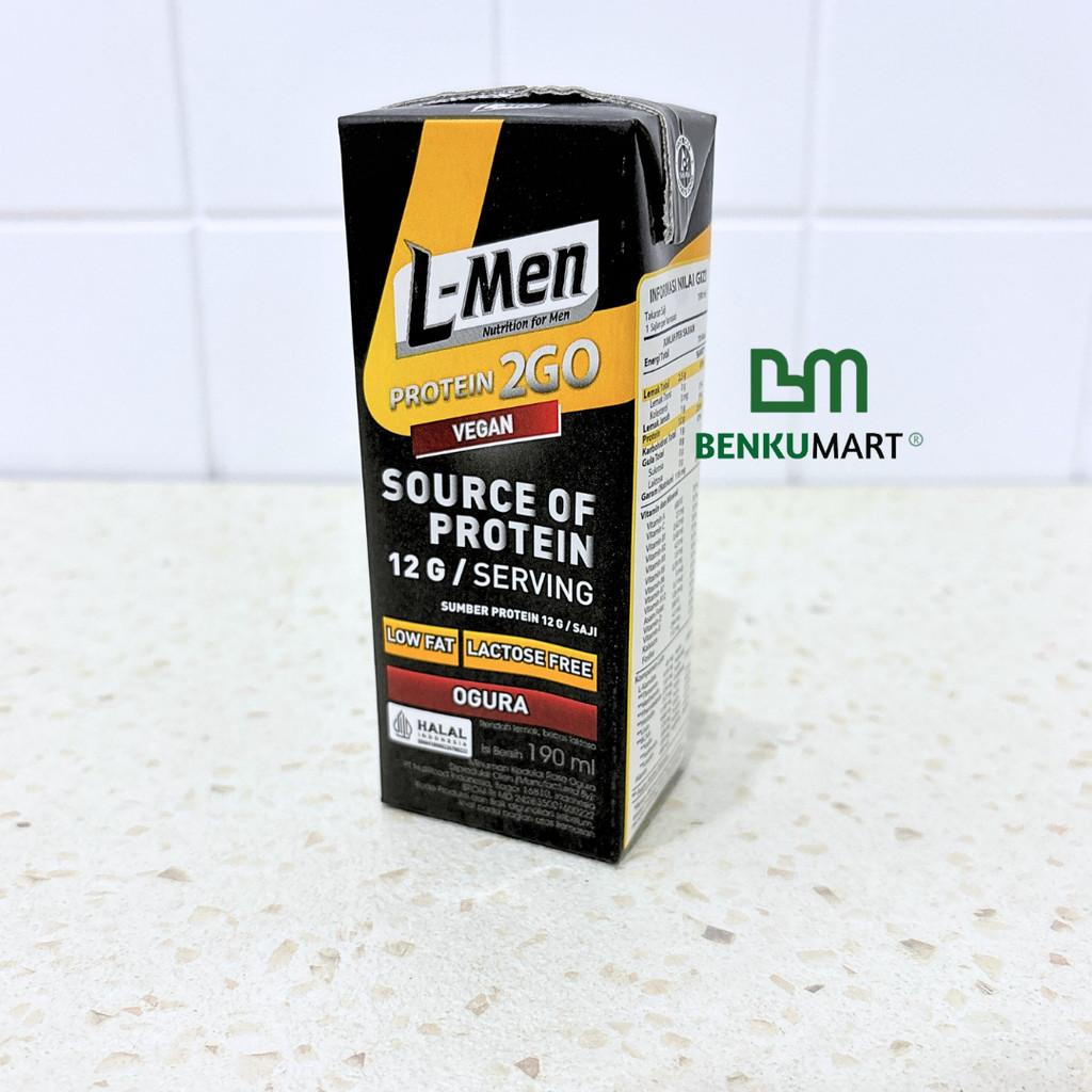 

L-Men UHT Plant Protein 2GO Ogura (190ml) | Rasa Kacang Merah 190 ml