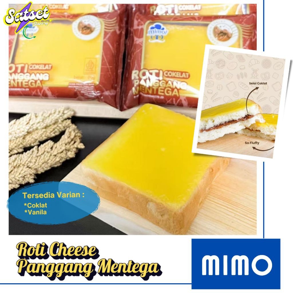 

(1 Dus/60 Pcs) ROTI MIMO CHEESE PANGGANG MENTEGA / ROTI MIMO DOUBLE SELAI 1 KARTON ENAK MURAH