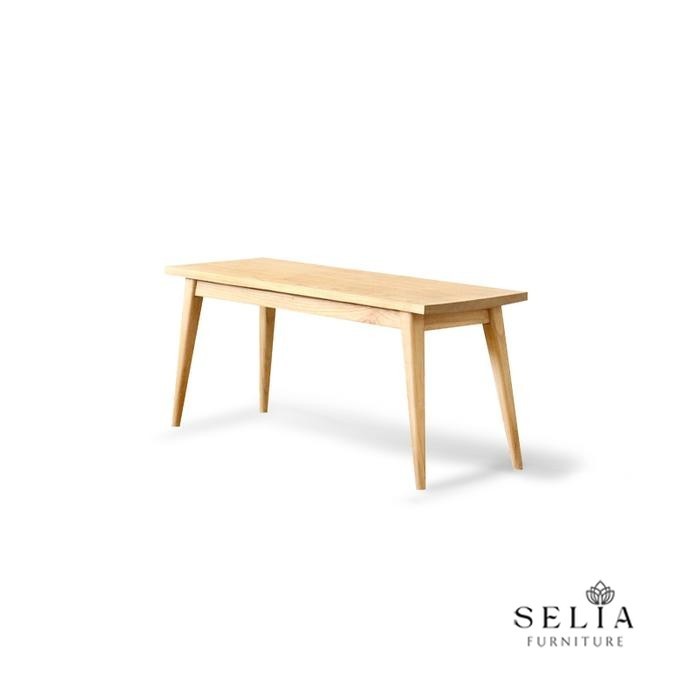 Selia Furniture Kursi Panjang  / Kursi Teras / Kursi Santai - Vania Wood Bench Kayu Jati  Solid Mini