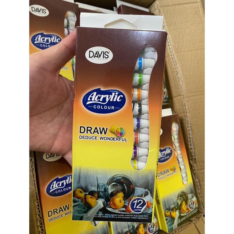 

Davis Cat Acrylic 12 Warna 9ML - Akrilik Paint Set