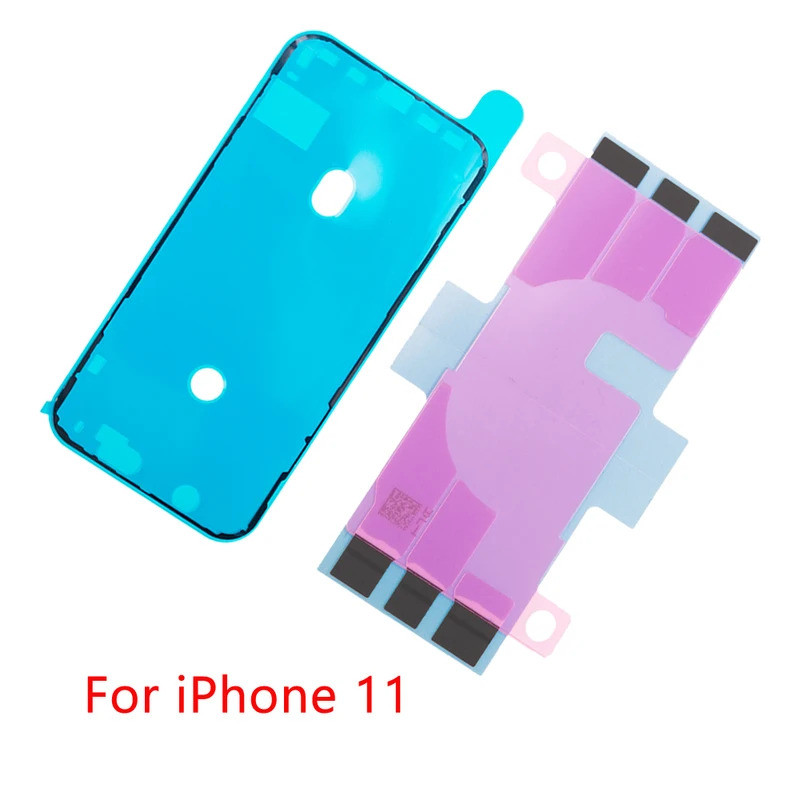 2pcs/lot Untuk iPhone 11 pro Plus X XR XS Max Strip Stiker Baterai + Stiker Perekat Penyegel Tahan A