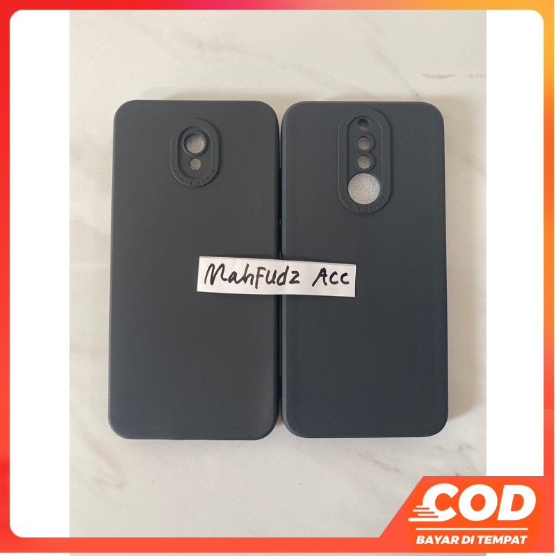 SOFTCASE FULL BLACK REDMI 8/REDMI 8A CASE MACARON PRO CAMERA HITAM POLOS - NA