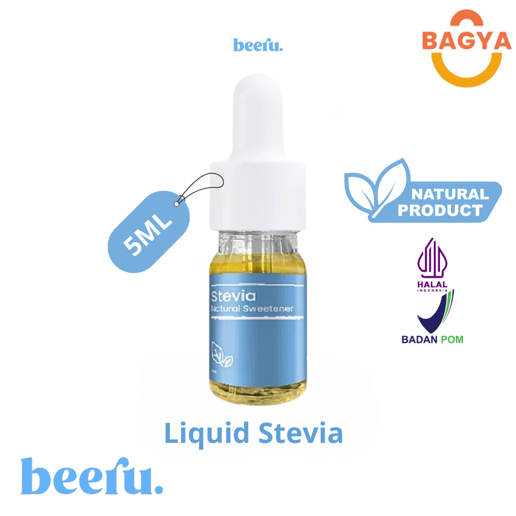 

Beeru Stevia Liquid Natural Sweetener Pemanis Cair Pengganti Gula 5mL 0 Kalori Diet Diabetes