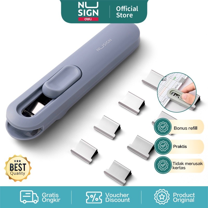

Deli | Penjepit Kertas Otomatis (Binder Clip Fastener) Nusign | NS085
