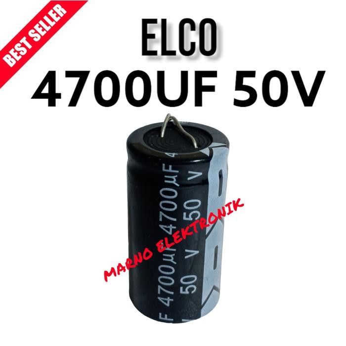 CAPASITOR KAPASITOR ELCO 4700UF 50V 4700 UF 50 V ASLI ORI ORIGINAL Mamu