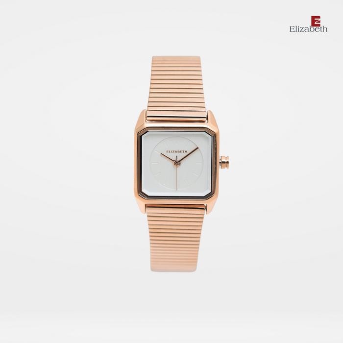 ORIGINAL Jam Tangan Wanita - Elizabeth | Mesh Strap 2203-0681 - Rose Gold