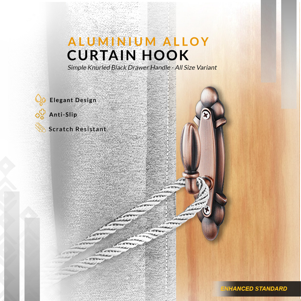 Kait Gorden Pengikat Tirai Minimalis Aluminium