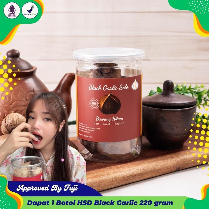 

Black Garlic Tunggal HSD 220g - Fermentasi 90 Hari, 100% Alami BPOM