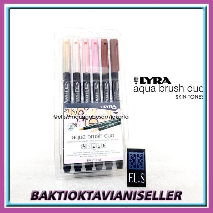 

Lyra Aqua Brush Duo Skin Tone Set 6 ( Brush Pen )
