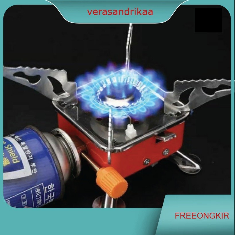Kompor Mini Kotak Portable / Kompor Portable Camping / Kompor Camping Gas Lipat Portable