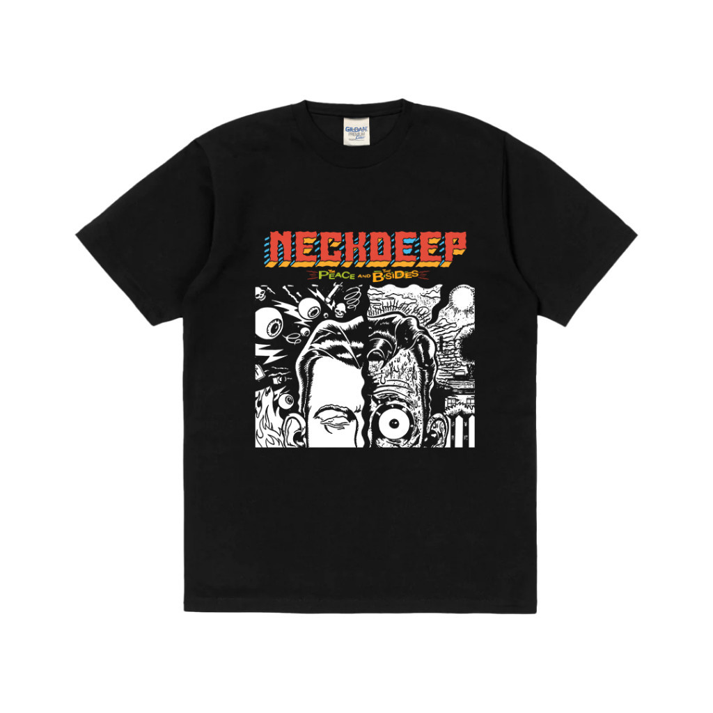 【ORIGINAL】 Rockermusic T-shirt Band Neck Deep The Peace And The B Sides