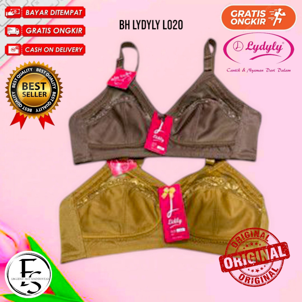 BH LYDYLY  L020/ BRA BRUKAT RENDA SETENGAH TRANSPARAN/ BH TANPA BUSA TANPA KAWAT BIG CUP