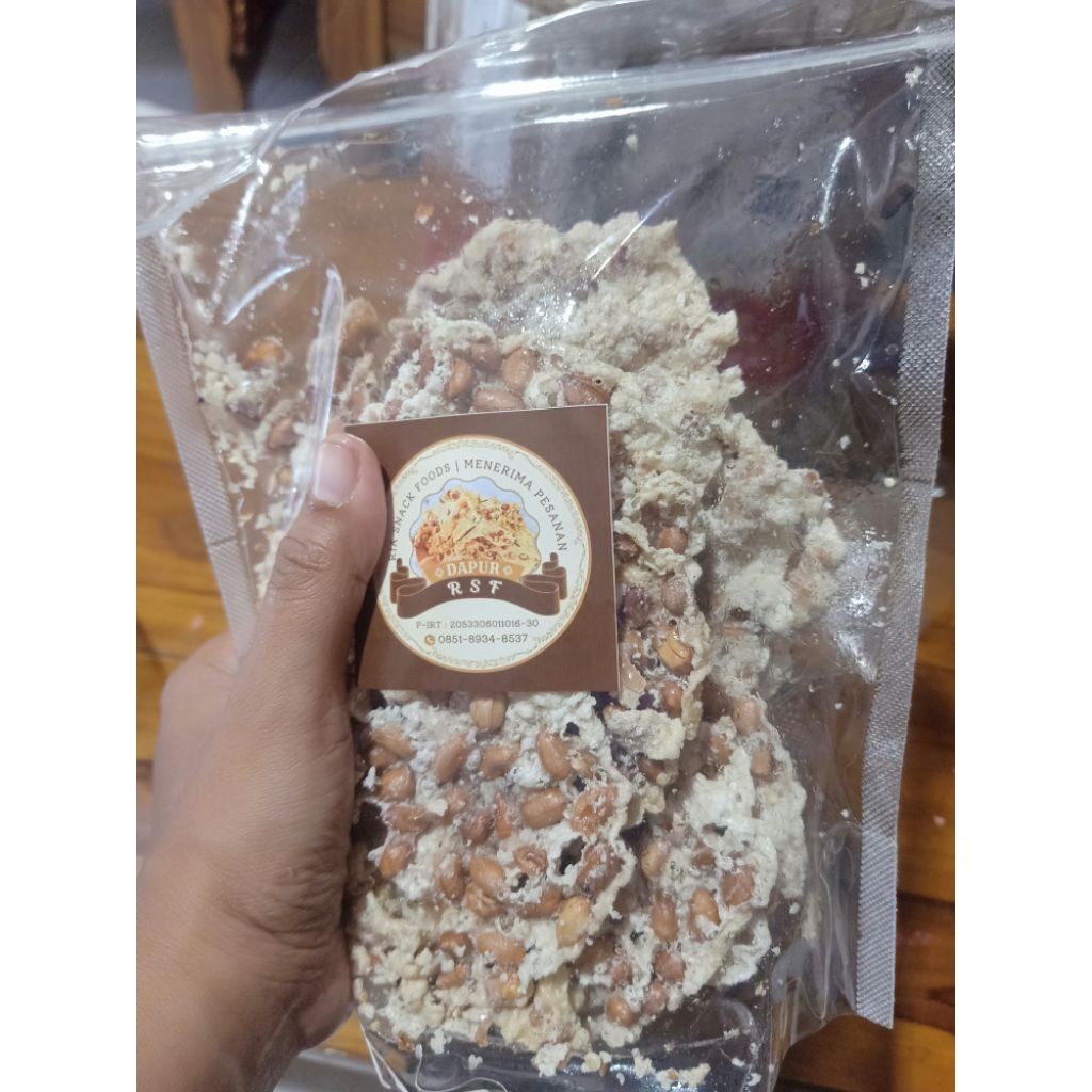 

Peyek Kacang Bulat Super Renyah, Gurih Premium berat 250gr-1kg