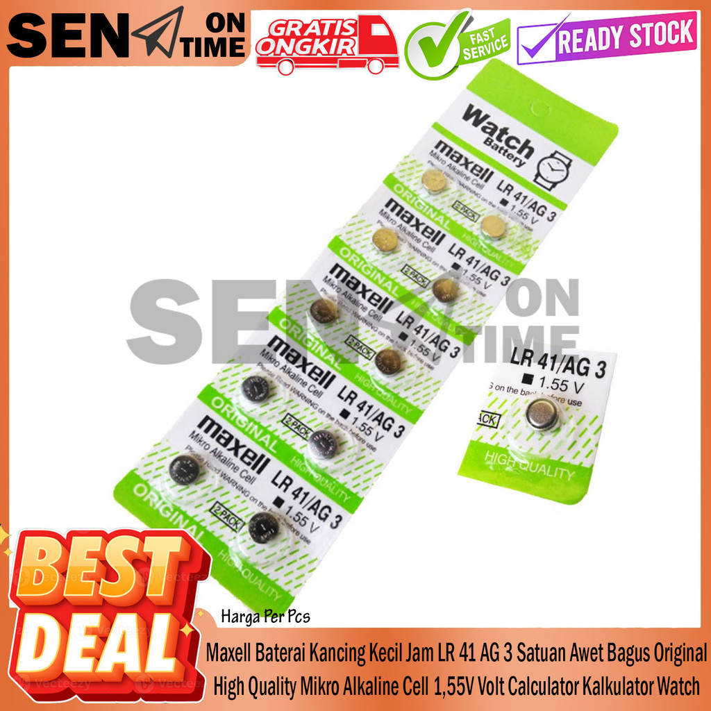 Maxell Small Batre Jem Tangan Original Kancing Battery Watch Premium Lr41 Mikro Teknologi Jam Alkali
