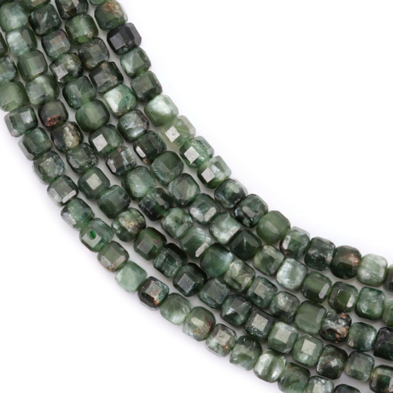 Seraphinite  Beads Strand Faceted Cube2mm For Making Jewelry Bracelet Craft DIY Necklace Earrings