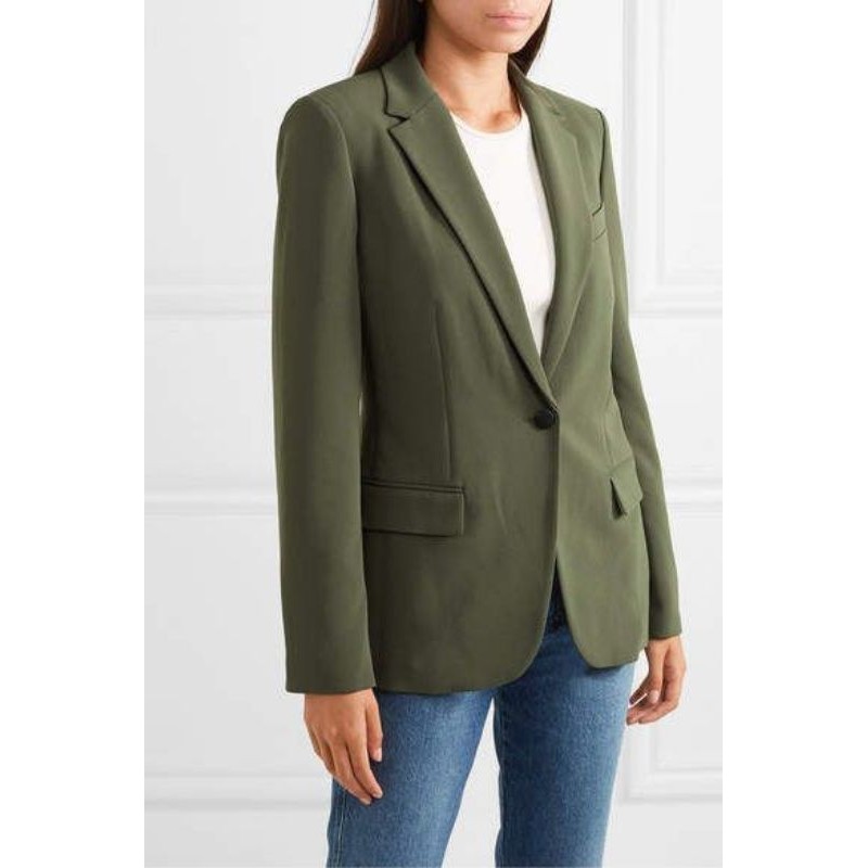 SAXCSHOP jas blazer wanita hijau Army/jas kantoran/jas kerja wanita