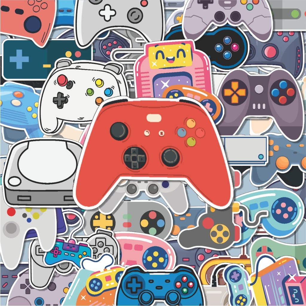 100PCS Lucu Stiker Playstation Stiker Aesthetic Stiker Anti Air Stikers Berperekat Waterproof sticke