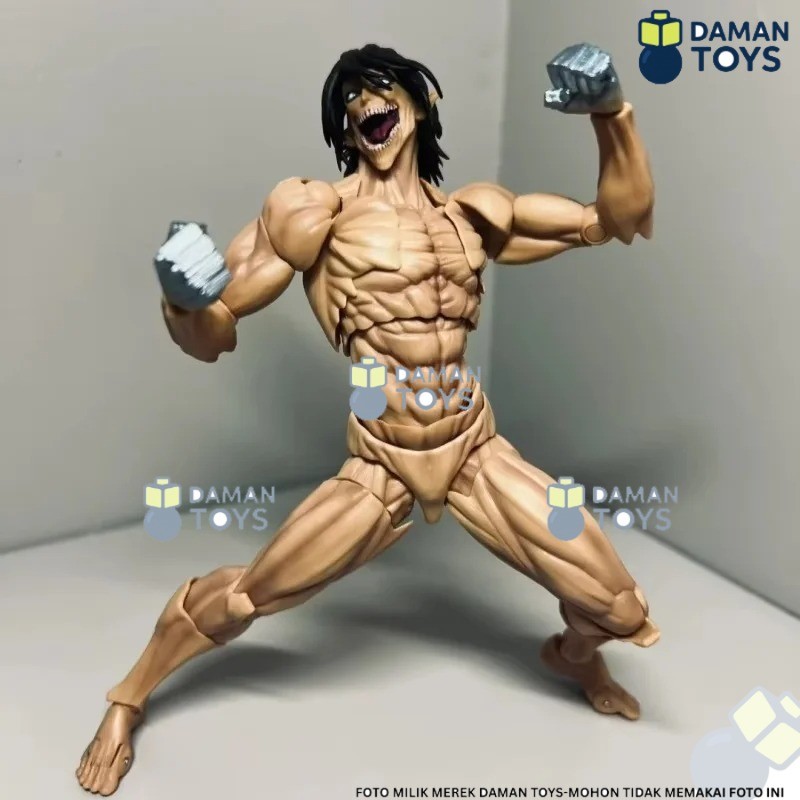 URBANZENT - Action Figure Eren Yeager Attack Titan 15cm Revoltech Anime Model AOT