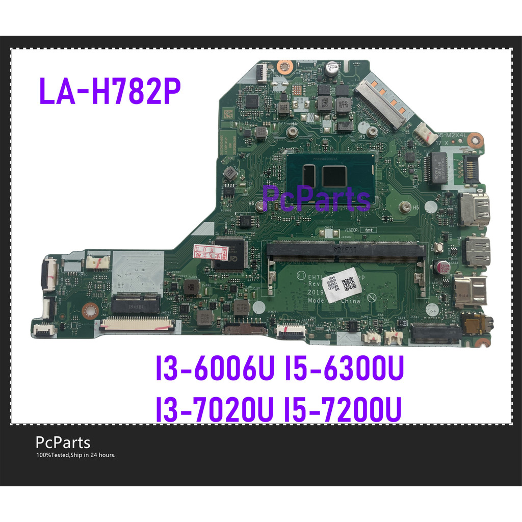PcParts EH7L1 LA-H782P For Acer Aspire A315-51 Laptop Motherboard I3-6006U I5-6300U I3-7020U Motherb