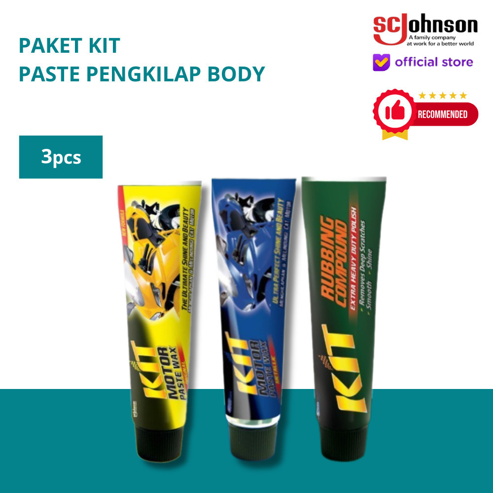 KIT Paket Paste Wax Pengkilap Body Motor
