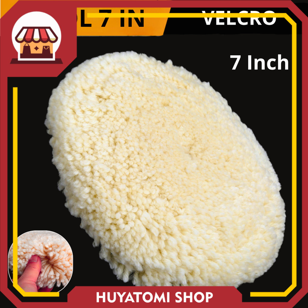 Promo Wool poles 7 inch wool mesin poles 180mm wool finishing poles wool velcro mesin poles