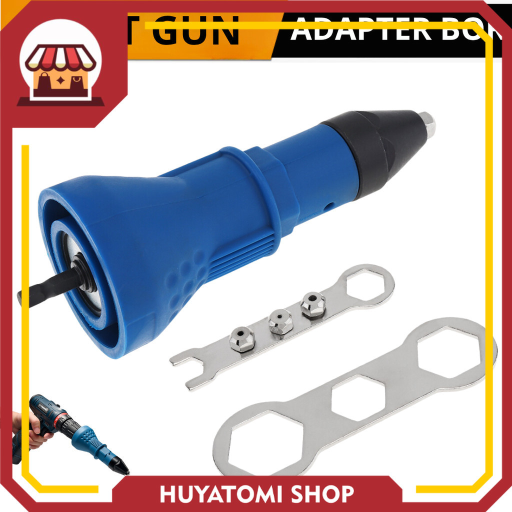 Promo Tang Ripet Rivet Adapter Konverter Bor Rivet Elektrik adapter mesin bor