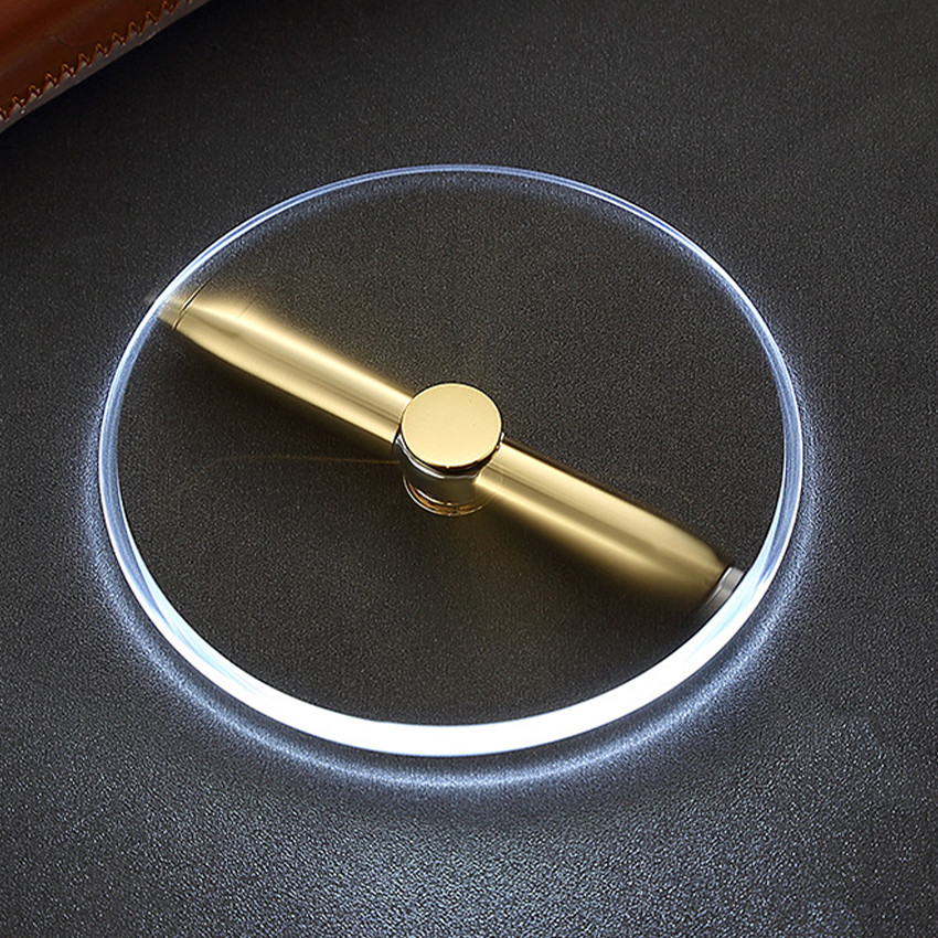 Machinegard Hand Spinner Pen Pulpen Lampu LED Fidget Spinner Mainan Kado Anak