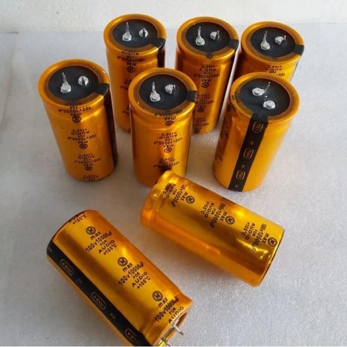 ELCO MAX 10000 MIKRO 100 VOLT 10000UF 100V 100VOLT MURNI MURNI ASLI kondisi terbaik