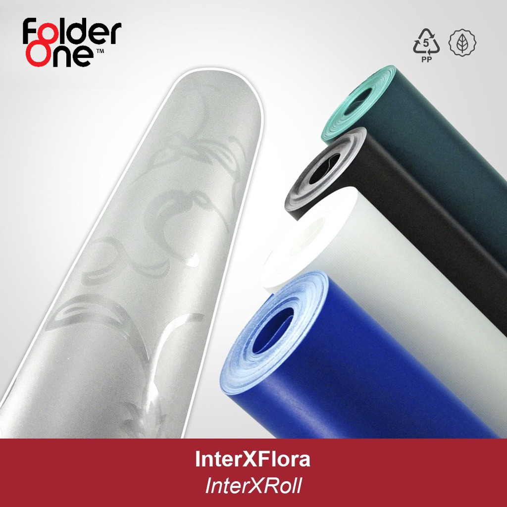 InterX PP Fiber Roll Penutup Pagar Serbaguna Motif Flora