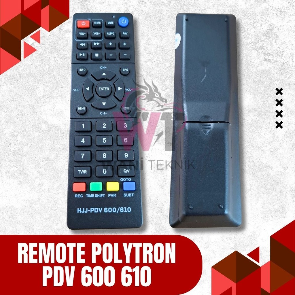 Remote Polytron PDV 600 610 – Untuk Set Top Box TV Digital