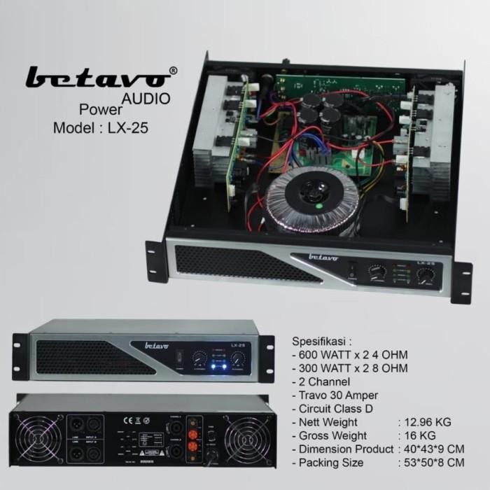 POWER AMPLIFIER BETAVO LX 25 PROFESIONAL POWER 2 CHANNEL ORIGINAL