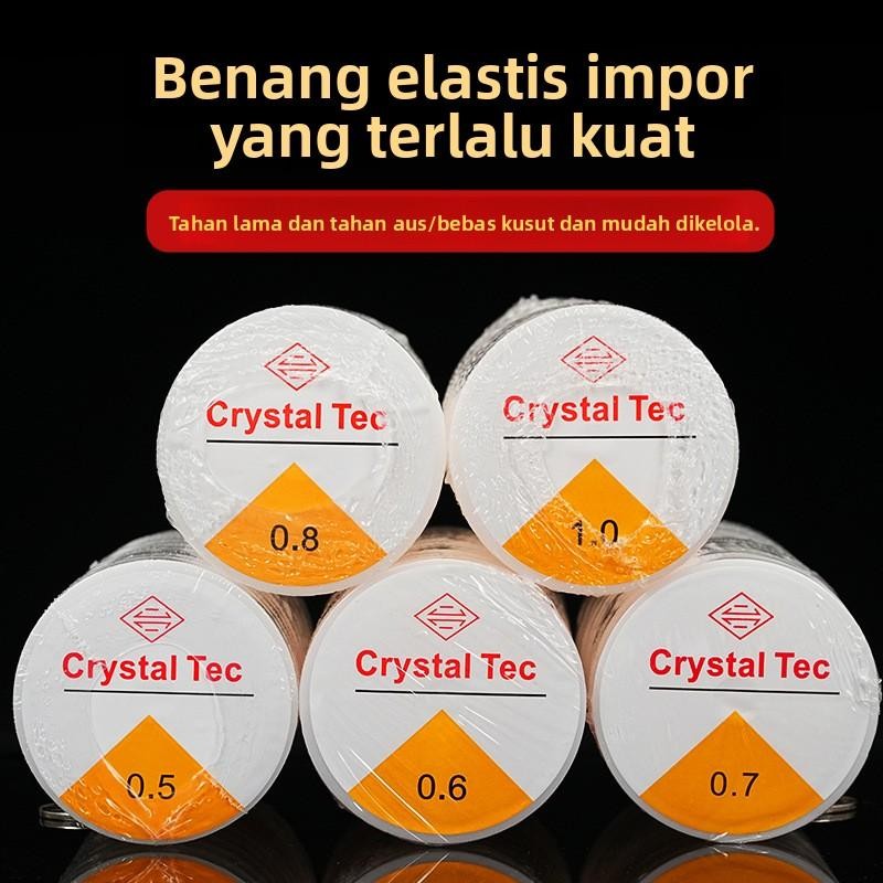Tali Manik-manik Berbahan Karet Berbentuk Bulat, Tali Karet Untuk Manik-manik Yang Tahan Lama Dan Ti