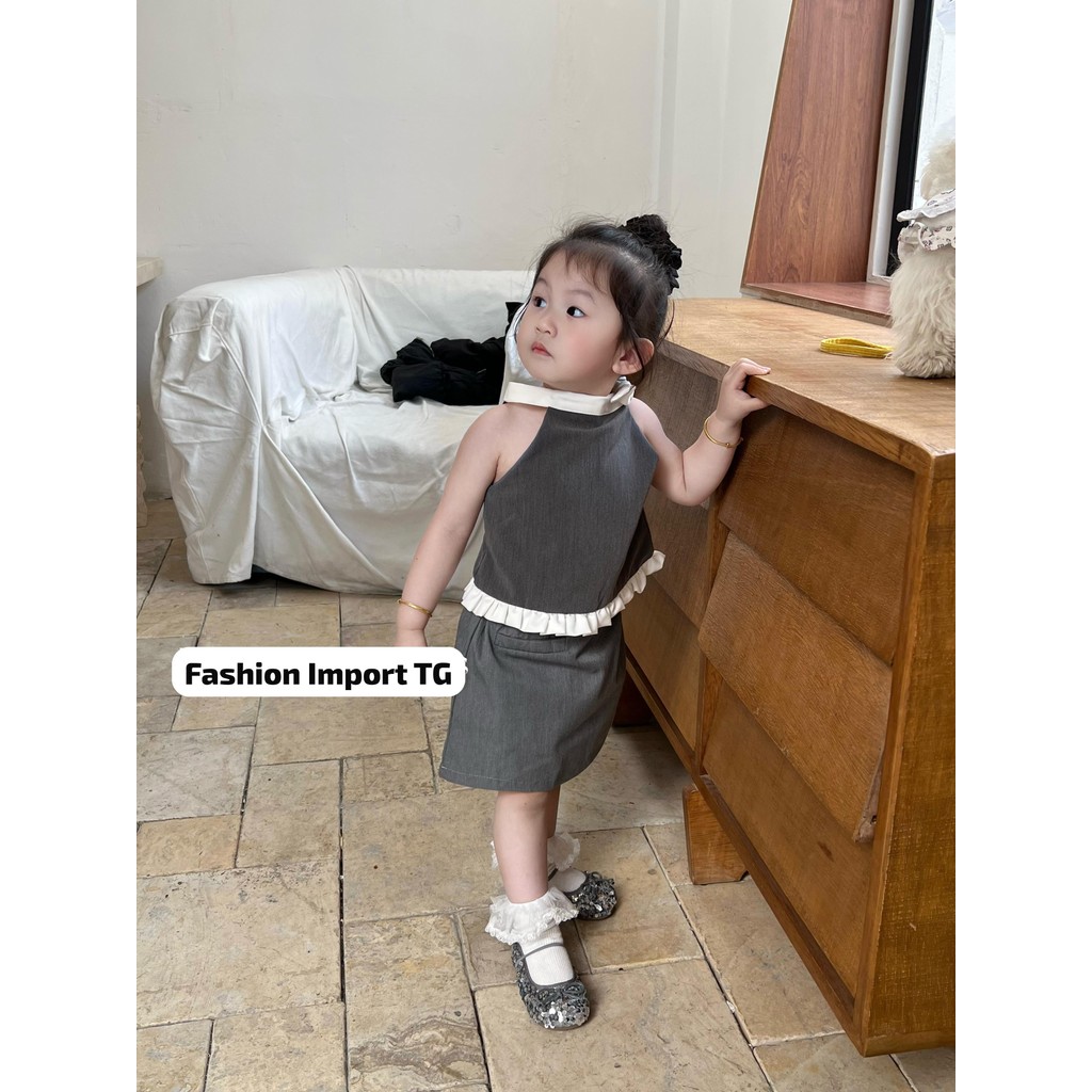 Setelan Anak Korean Style OOTD Baju Anak Perempuan