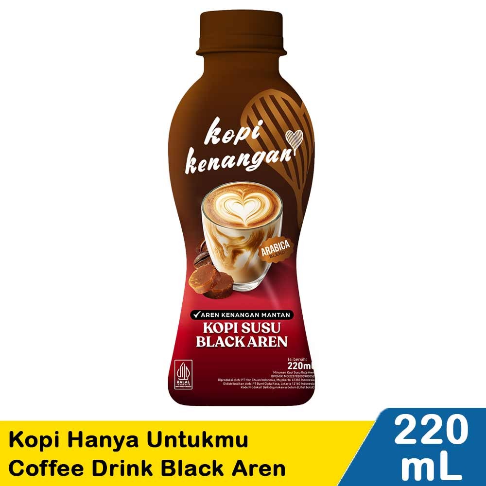 KOPI KENANGAN HANYA UNTUKMU COFFEE DRINK BLACK AREN 220mL