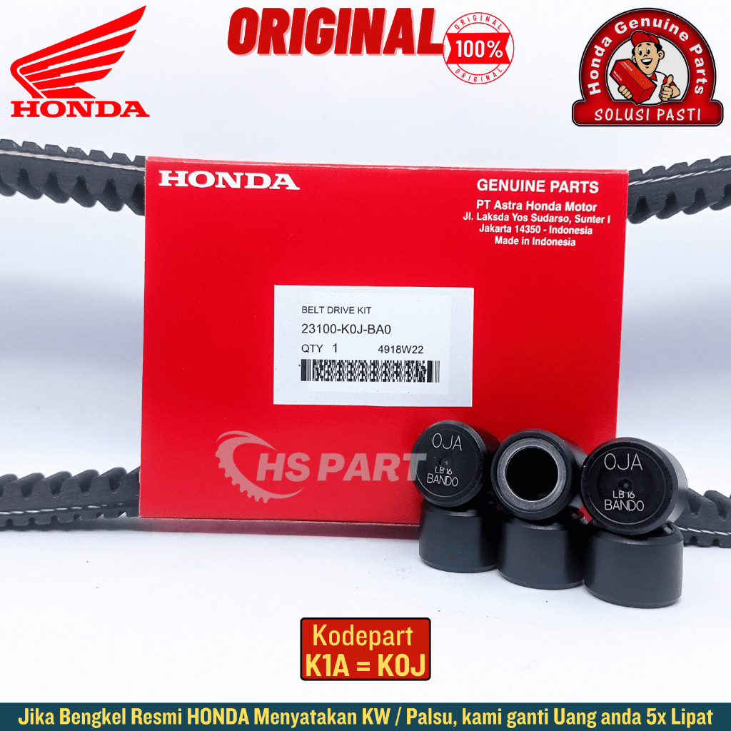 RUNSHOP_ Vbelt Vanbelt Genio Original Beat Deluxe Original Beat New Scoopy New Beat Street K0J , Van