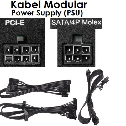 Kabel Modular ATX PSU Power VGA Modular SATA Molex Floppy