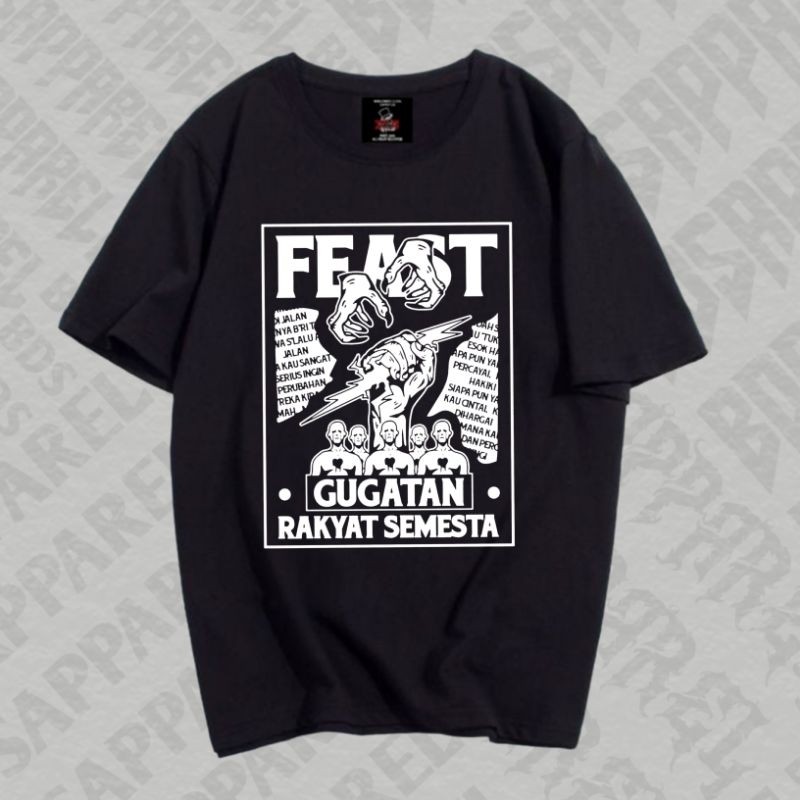 BDSAPPAREL T-SHIRT BAND FEAST ARTWORK GUGATAN RAKYAT SEMESTA